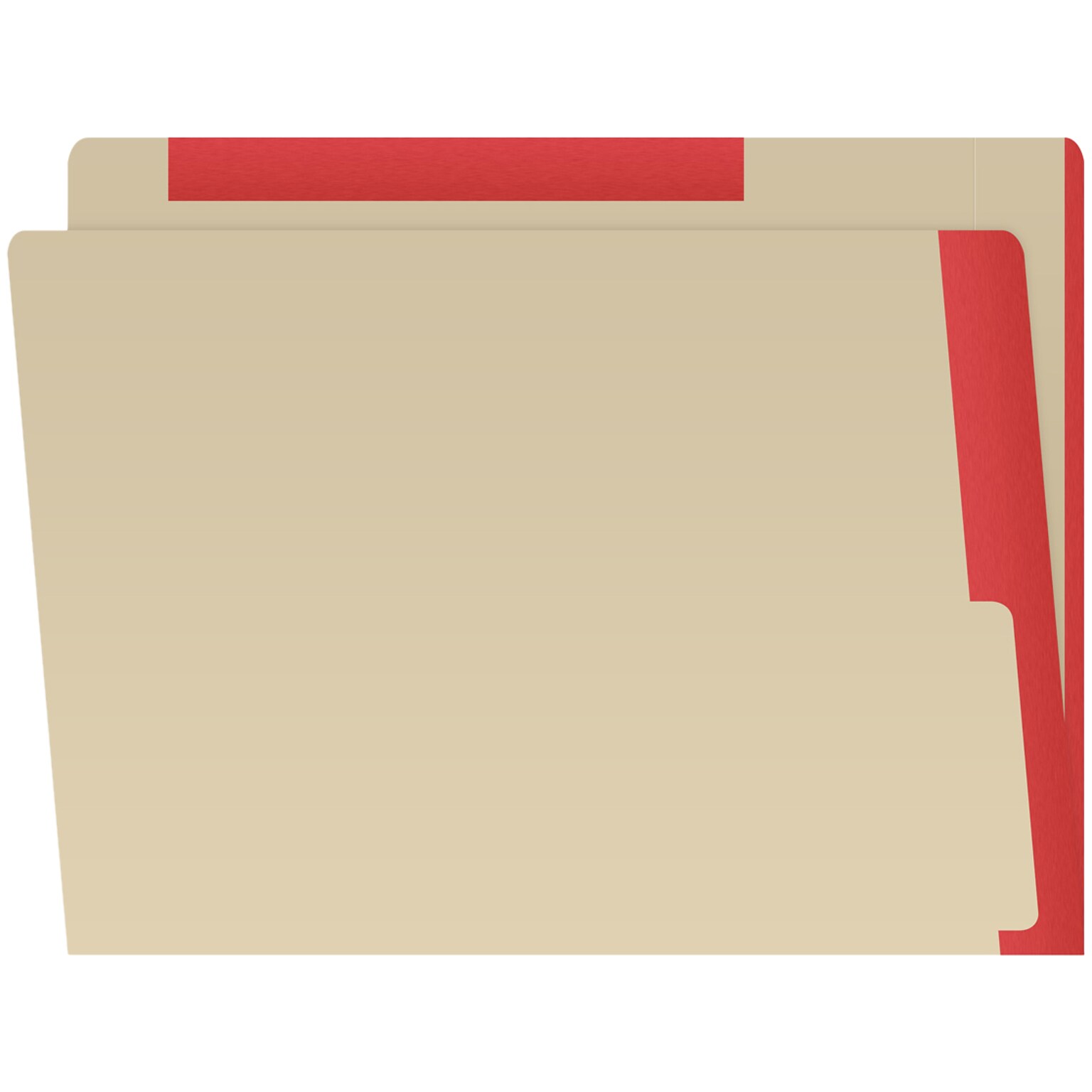 Medical Arts Press Heavy-Duty End Tab File Folder, Straight Cut, Letter-Size, Manila, 50/Box (S-09466-RED)