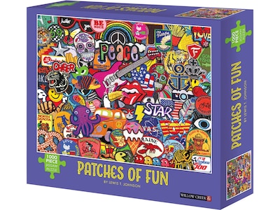 Willow Creek Patches of Fun 1000-Piece Jigsaw Puzzle (49144)