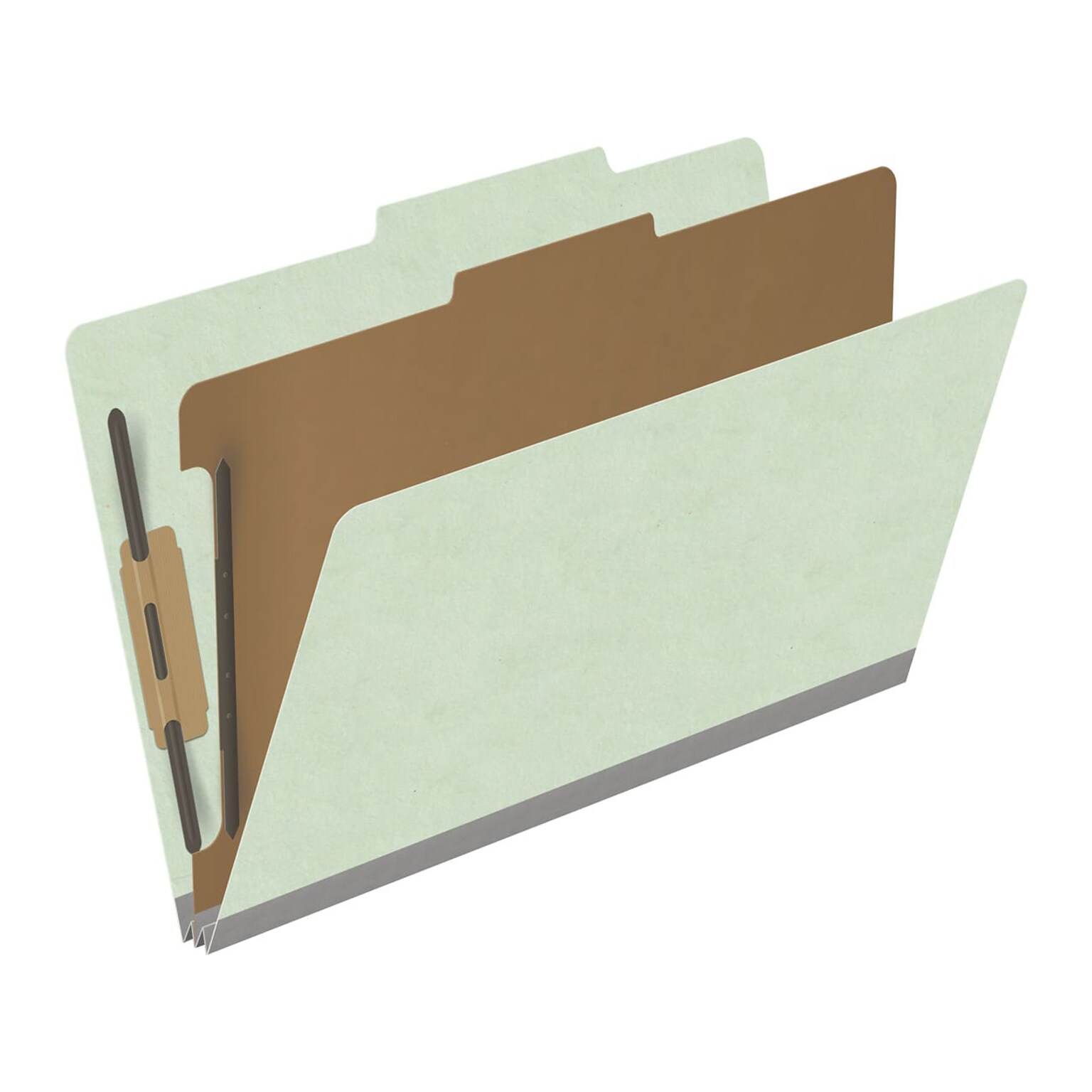 Medical Arts Press Pressboard Classification Folder, 1 Divider, 2 Expansion, Legal Size, Pale Green, 10/Box (DV-T52-14-3PGN)