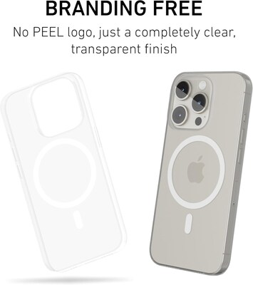 PEEL Magnetic Thin Series MagSafe Phone Case for iPhone 15 Pro Case, Clear (I15 PRO MAGSAFE CLEA)