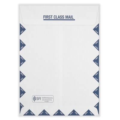 ComplyRight CMS-1500 Self Seal Security Tinted Window Envelope 9 x 12 1/2, White/Blue, 100/Pack (1