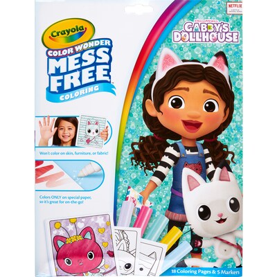Crayola Color Wonder: Gabby's Dollhouse Coloring Book, 18 Pages, 2 Sets/Bundle (BIN752835-2)