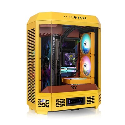 Thermaltake Tower 600 ATX Mid-Tower Computer Case, Butter Caramel (CA-1Z1-00MMWN-00)