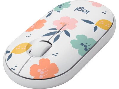 Logitech M340 Wireless Ambidextrous Optical USB Mouse, Floral Bouquet (910-007280)