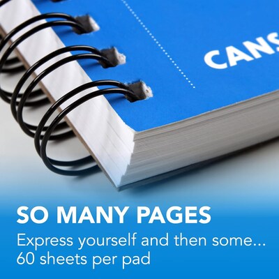 Canson XL Series 7" x 10" Wire Bound Mixed Media Sketch Pad, 60 Sheets/Pad, 2/Bundle (MCXC10051092606-2)