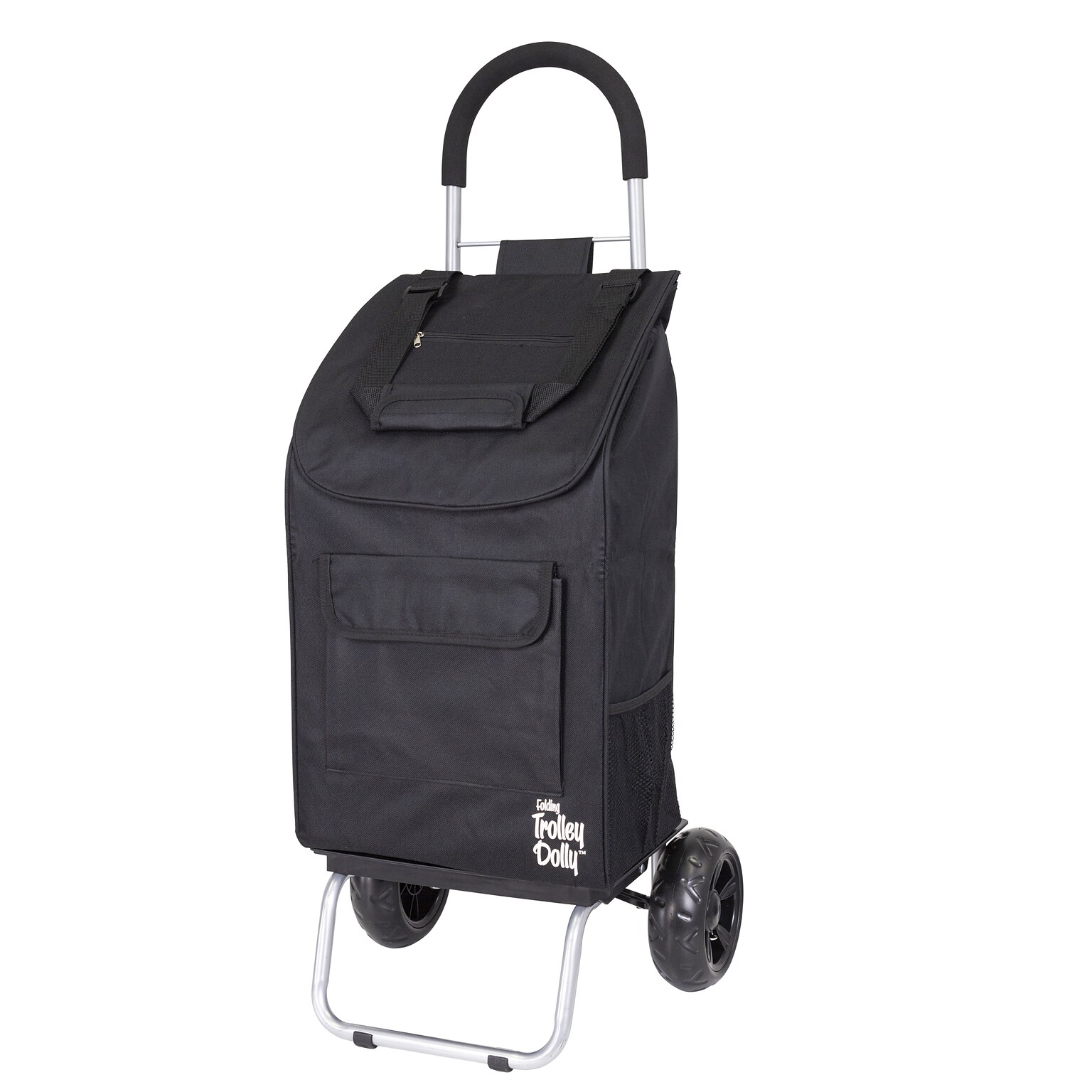Trolley Dolly Standard Folding Hand Truck, 110 lb. Capacity, Black (01-517)