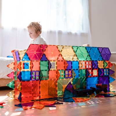 Connetix Magnetic Tiles Rainbow Mega Pack, 212 Pieces (CNTR00212ME)