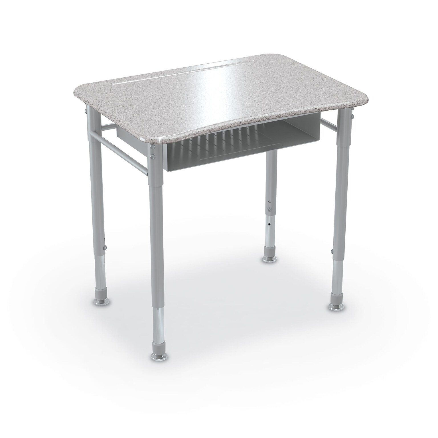 MooreCo Astute 26W Rectangle Student Desk, Grey Nebula, 2/Pack (59083)