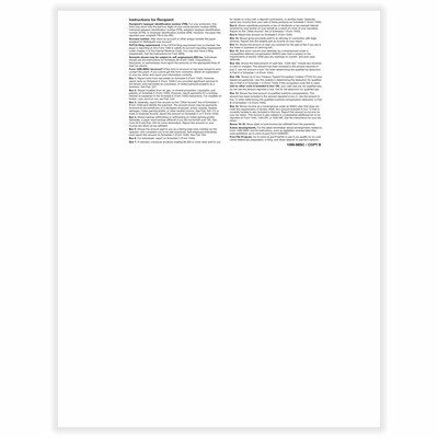 ComplyRight 2026 1099-MISC Blank Tax Form, Copy B with Backer, Pack of 25 Forms