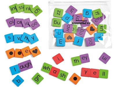 hand2mind Phonics Word-Building Magnetic Tiles (96161)