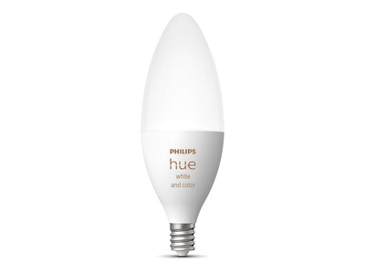 Philips Hue 50W Equivalent Candle LED Smart Light Bulb, White and Color  (556968)