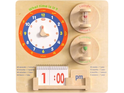 Flash Furniture Bright Beginnings Telling Time STEAM Wall Activity Board (MK-ME09609-GG)