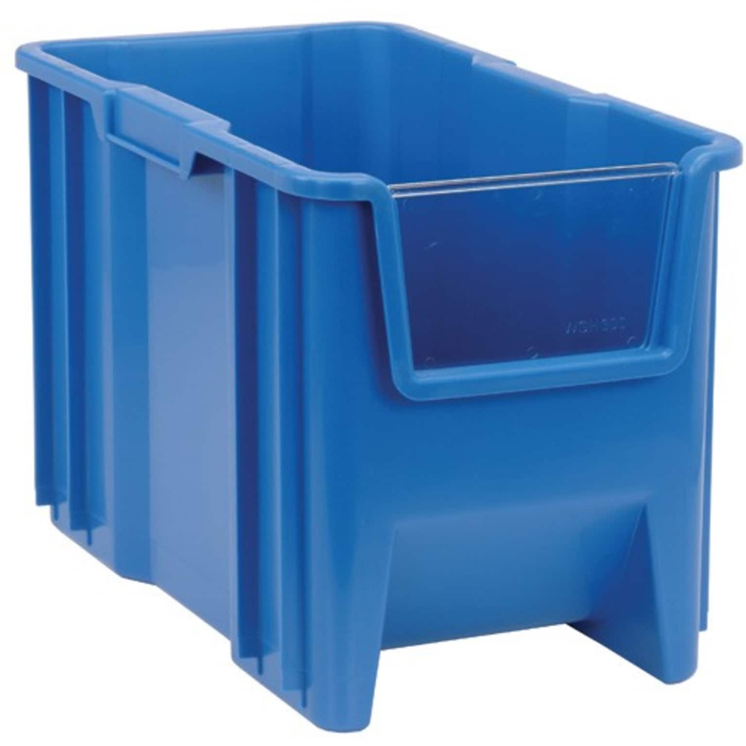 Quantum Storage Systems Ultra Giant Stackable Bins Windows, 17 1/2 x 10 7/8 x 12 1/2, 4/Carton (WGH600)