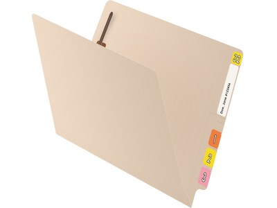 Medical Arts Press Reinforced End Tab File Folder, Straight Cut, Letter-Size, Manila, 50/Box (S-01323)