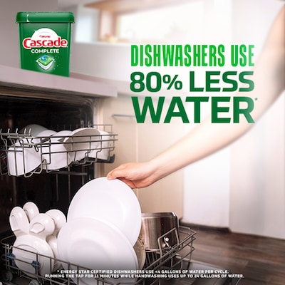 Cascade Complete ActionPacs Dishwashing Detergent Pacs, Fresh Scent, 78 Pacs/Pack (97722)