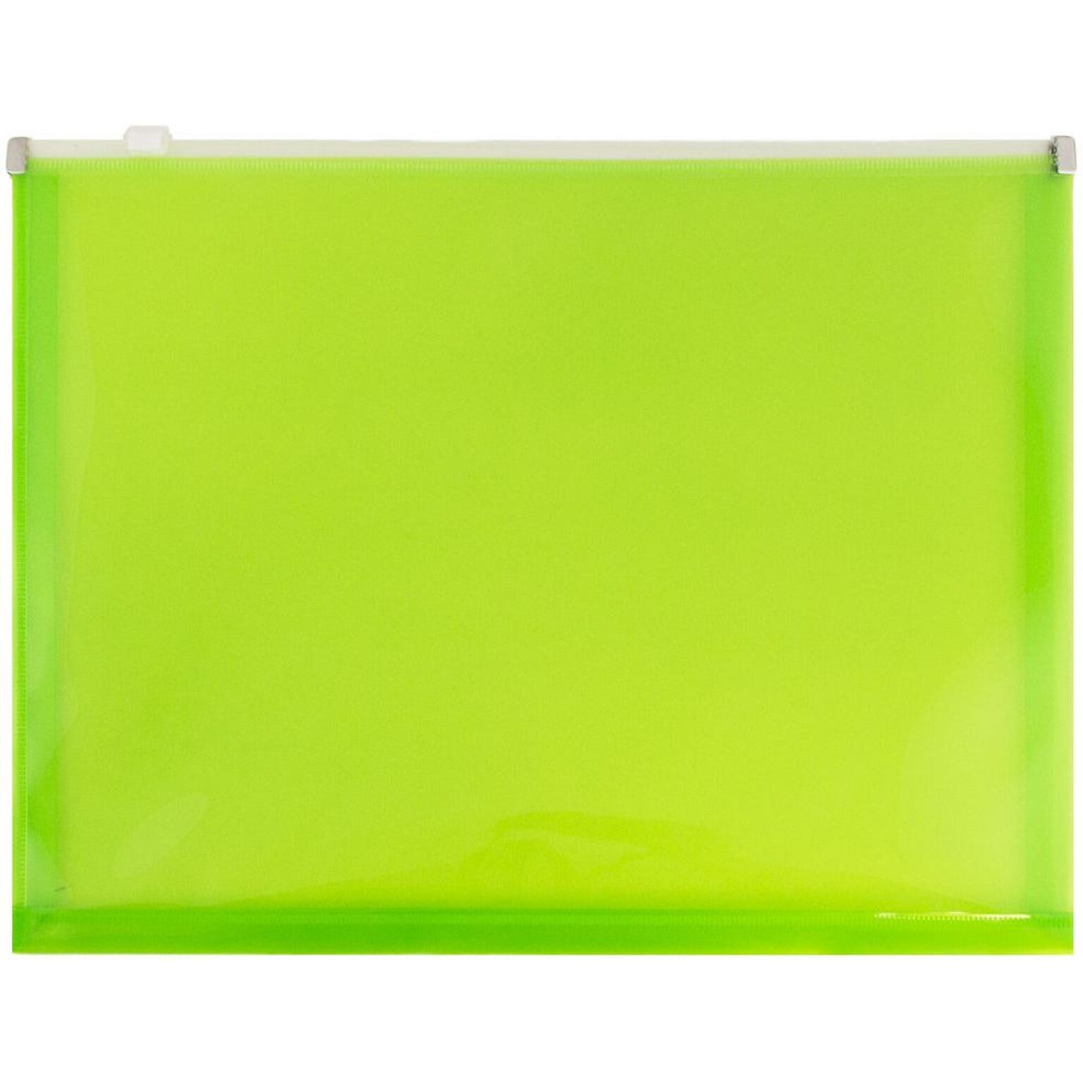 JAM Paper Premium Plastic Document File, Letter, Lime Green, 3/Pack (218Z1LIX3)