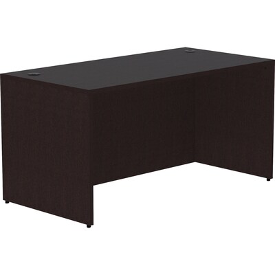 Lorell Essentials Series 48 W Desk Shell, Espresso (LLR18208)