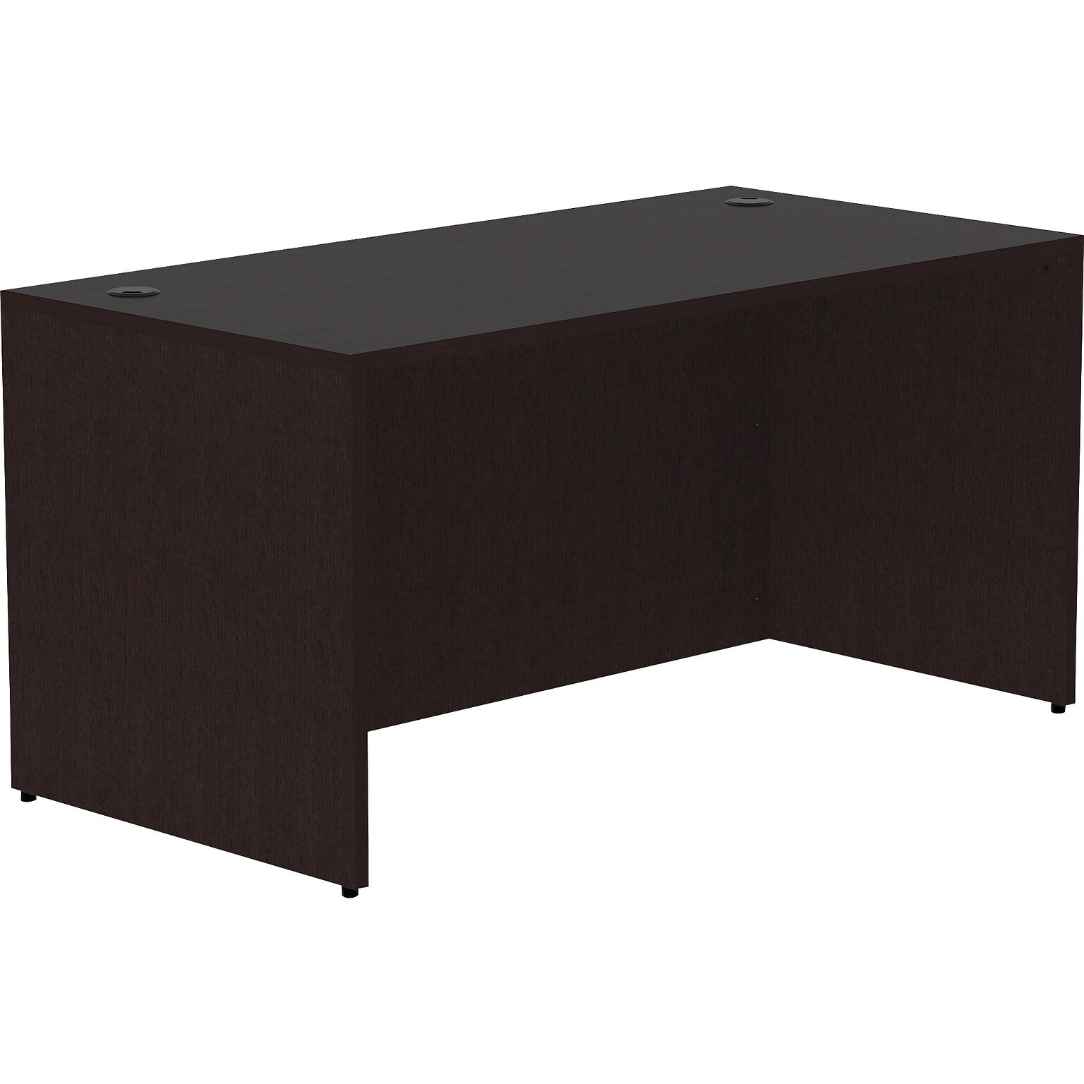 Lorell Essentials Series 48 W Desk Shell, Espresso (LLR18208)