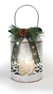Galvanized LED Lantern
