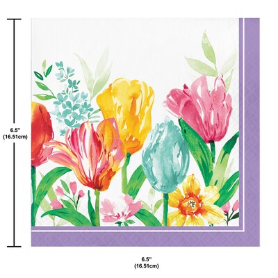 Creative Converting Beautiful Blooms Tableware Kit, Serves 8 (DTC9200E2A)