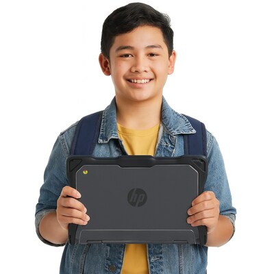 SaharaCase Venture Series Case for HP Fortis x360 11 Chromebook (2in1) G3,G4,G5 EE, Shock-Absorbing, Clear/Black