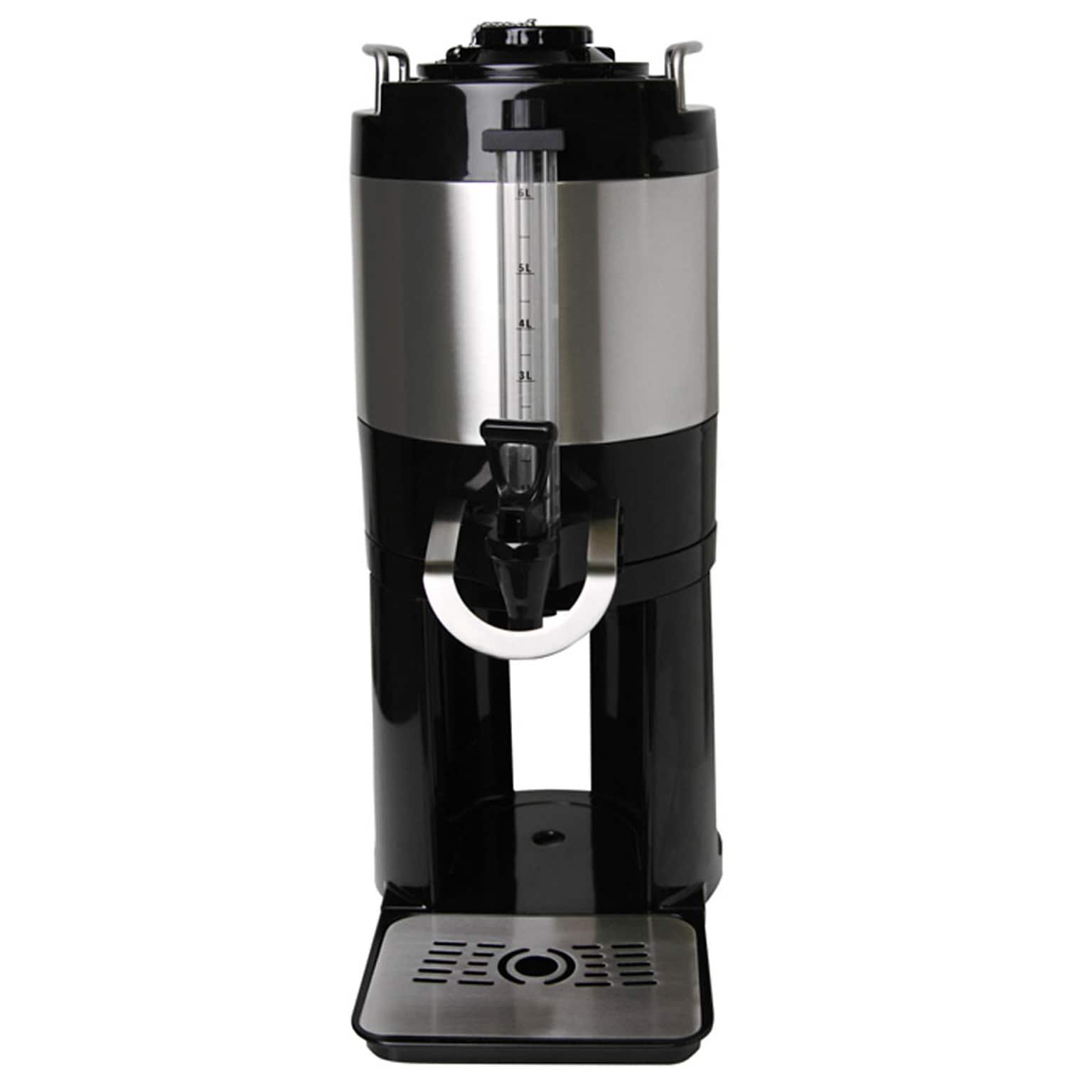 Newco Vaculator 192 oz. Server, Black/Silver (112301)