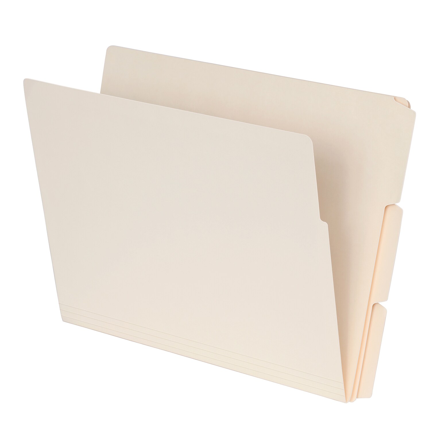 Pendaflex End Tab File Folder, 1/3-Cut Tab, Assorted, Letter Size, Manila, 100/Box (1007001)