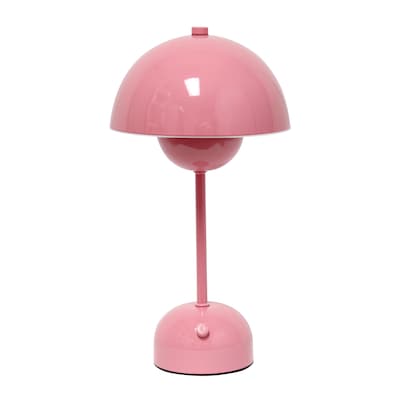 Simple Designs Mushroom Magic LED Table Lamp, Pink (LD1069-PNK)