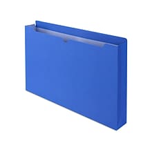 Quill Brand® Reinforced File Jacket, 2 Expansion, Legal Size, Blue, 50/Box (74950BE)