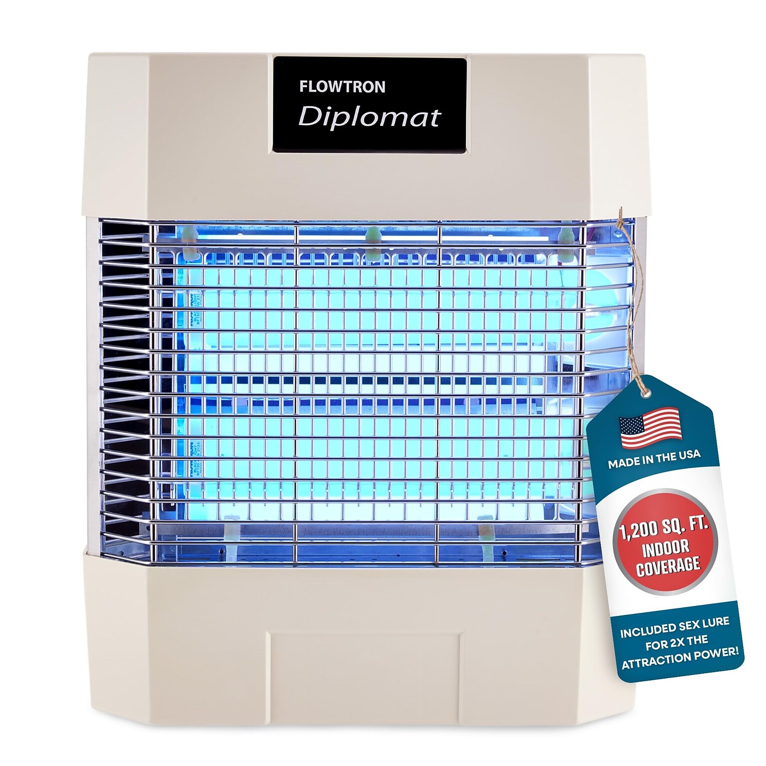 Flowtron Electric Diplomat Indoor Bug Zapper, 1200 sq. ft. Coverage, 80W UV Light (FLWFC7600)