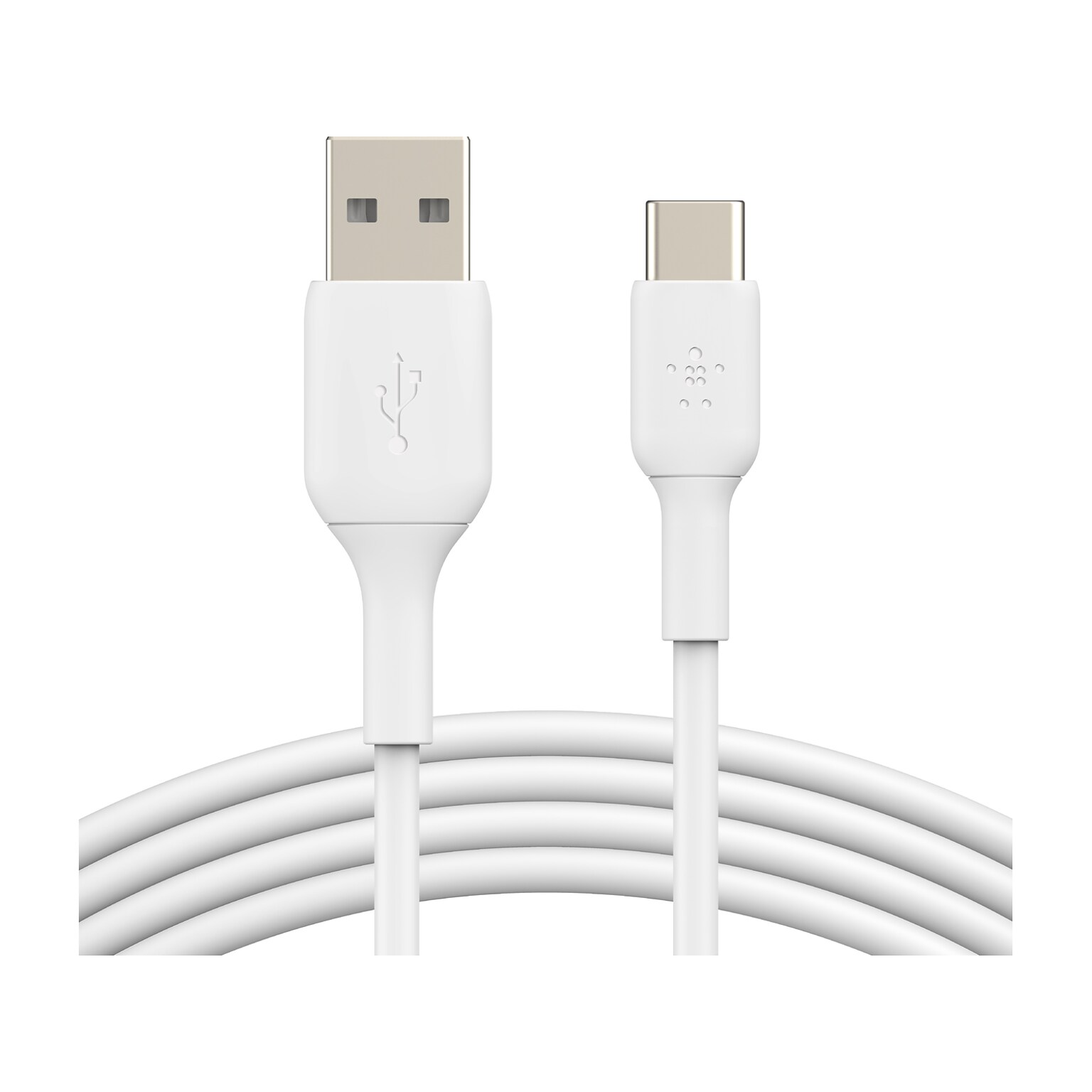Belkin BoostCharge USB-C to USB-A Charging Cable, 3.3 ft., White, 2/Pack (CAB001bt1MWH2PK)
