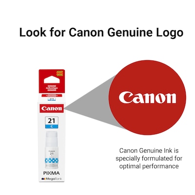 Canon GI-21 Cyan Standard Yield Ink Bottle (CNM4537C001)