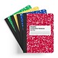 Staples® Composition Notebook, 7.5" x 9.75", Wide Ruled, 100 Sheets, Assorted Colors, 4/Pack (ST58368B)