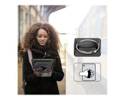 SaharaCase Protection Hand Strap Series Case for Samsung Galaxy Tab S6 Lite (2020/2022), Black (TB00259)