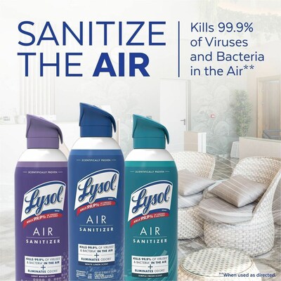 Lysol Air Sanitizer Spray, Sunkissed Petals Scent, 10 oz. (19200-56148)