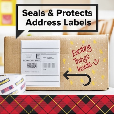 Scotch Tear By Hand Packing Tape, 1.88" x 54.6 yds., Clear, 6/Pack (3250-TBH-12GC)