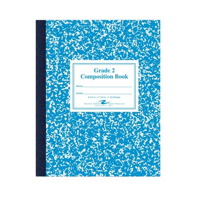 Roaring Spring Paper Products Composition Notebooks, 7.75 x 9.75, Wide Ruled, 50 Sheets, Blue (ROA77921)