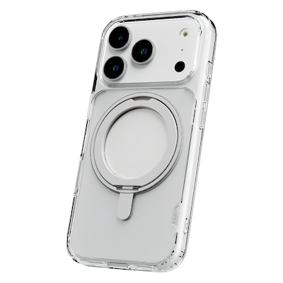 TUFF8 Glide360 MagSafe Phone Case for iPhone 18 Pro with XYST Extendable Dash Mount, Clear/Black (KITLIBBWR18PR01)