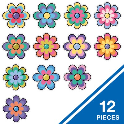 Carson-Dellosa Happily Ever Elementary Retro Remix Jumbo Flower Cutouts (120655)