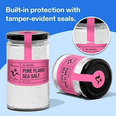 Avery Laser/Inkjet Sealing Labels, 5-1/8" x 4", Bright Pink, 60 Labels/Pack (19479370725)