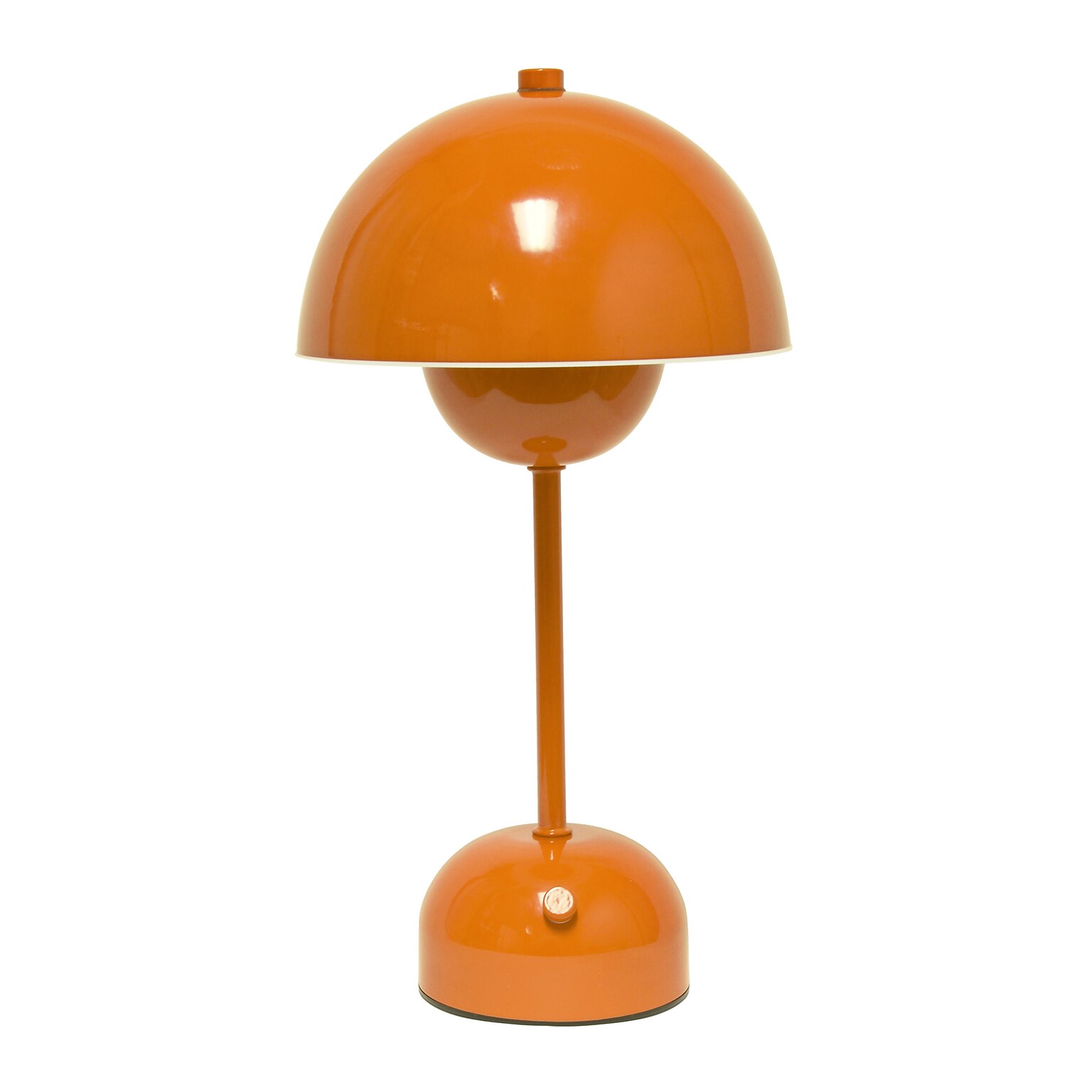 Simple Designs Mushroom Magic LED Table Lamp, Orange (LD1069-ORG)