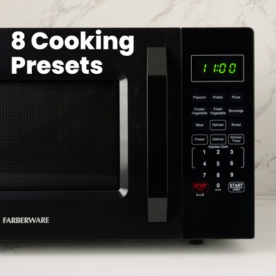 Farberware 0.7 cu. ft. Countertop Microwave, Black (FMO07WEIBK)