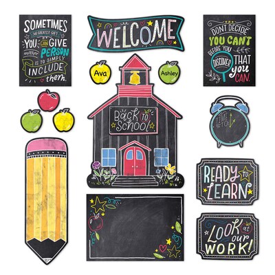 Creative Teaching Press Chalk It Up! School Time Fun Bulletin Board Set (CTP10872)