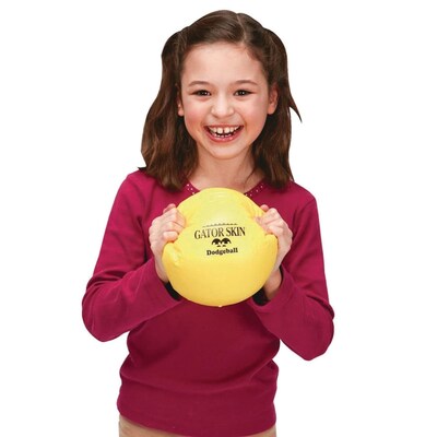 Gator Skin Middle School Dodgeball Easy Pack, Assorted Colors, 18/Pack (W15352)