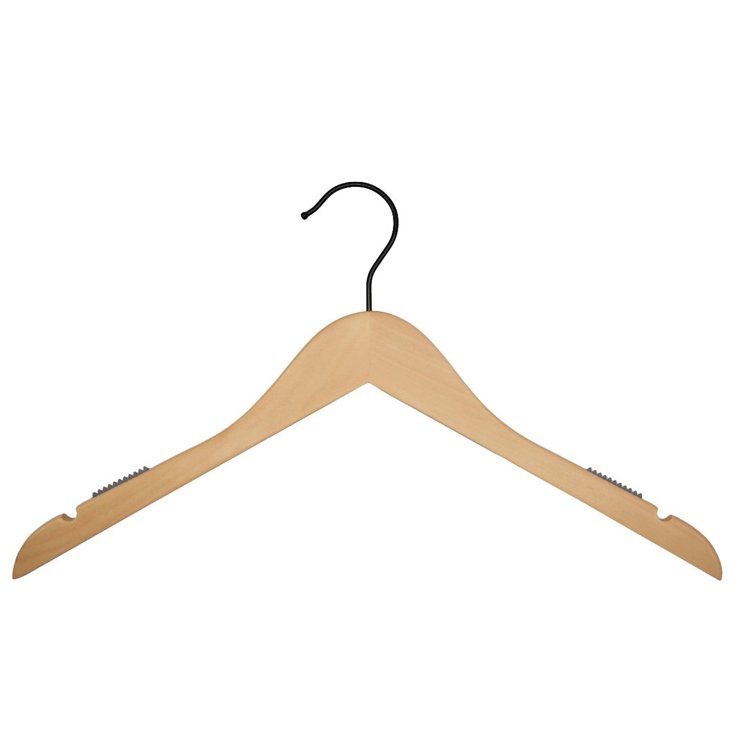 Nahanco Wood Clothes Hangers, Natural, 100/Carton (20017BH)