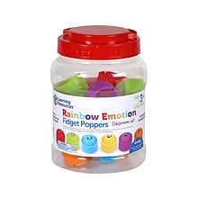 Learning Resources Rainbow Emotion Fidget Poppers Classroom Set (LER5572)