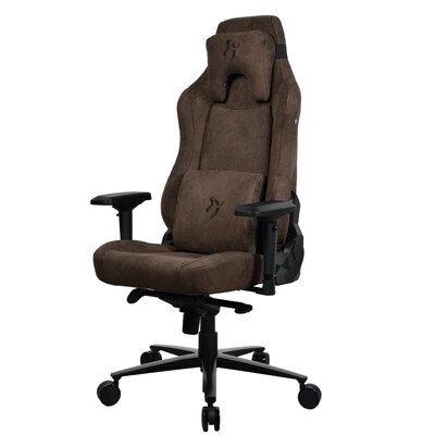 Arozzi Vernazza Supersoft Fabric Ergonomic Racing Gaming Chair, Brown (VERNAZZA-SPSF-BWN)