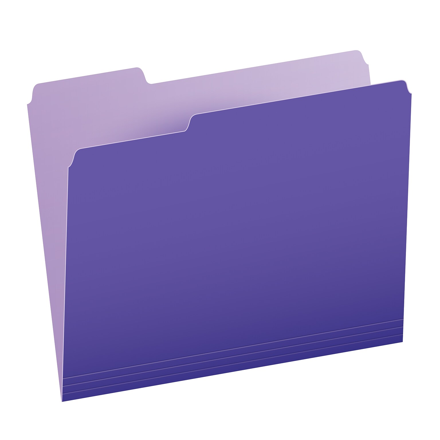 Pendaflex Recycled File Folder, 1-Tab, Assorted, Letter Size, Violet, 100/Box (4210 1/3 VIO)