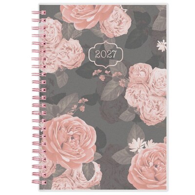 2027 Blue Sky Orange Glow 5 x 8 Calendar Year Weekly & Monthly Standard Planner, Plastic Cover (157914)