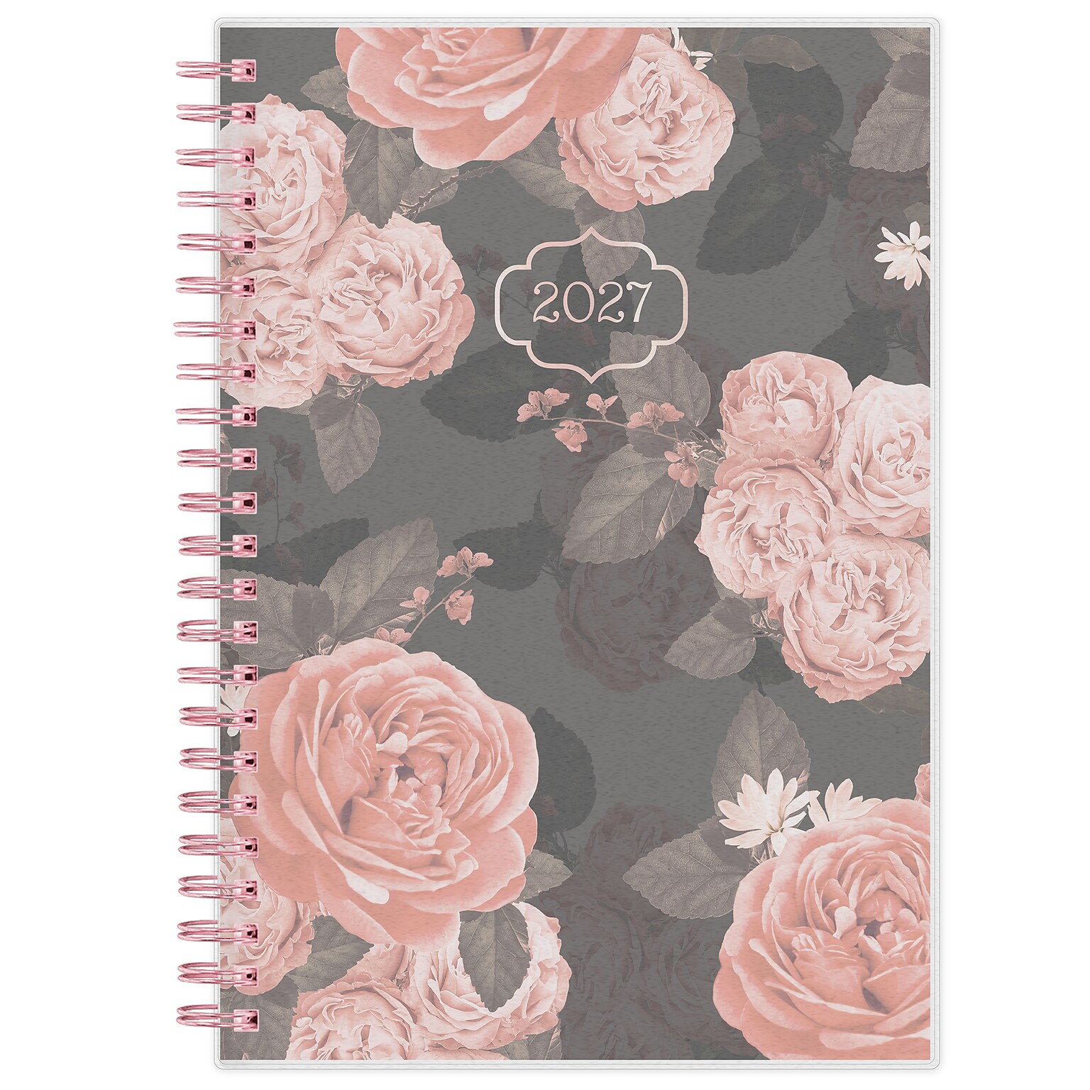 2027 Blue Sky Orange Glow 5 x 8 Calendar Year Weekly & Monthly Standard Planner, Plastic Cover (157914)